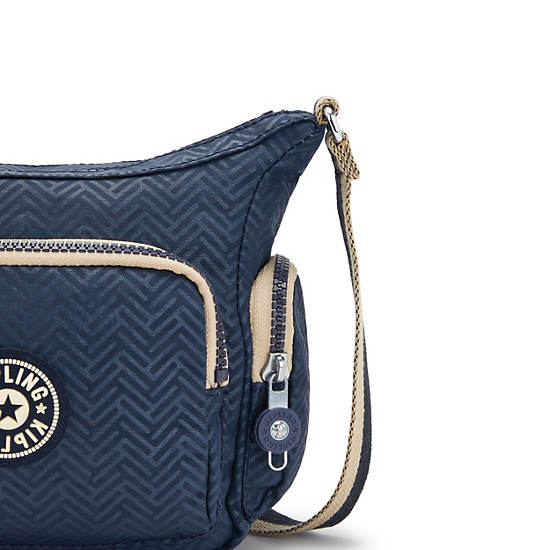 Torba Crossbody Kipling Gabbie Mini Printed Niebieskie | PL 2091DF